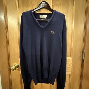 Vintage Steeplechase Men's Long Sleeve Sweater V-Neck Size M HTF